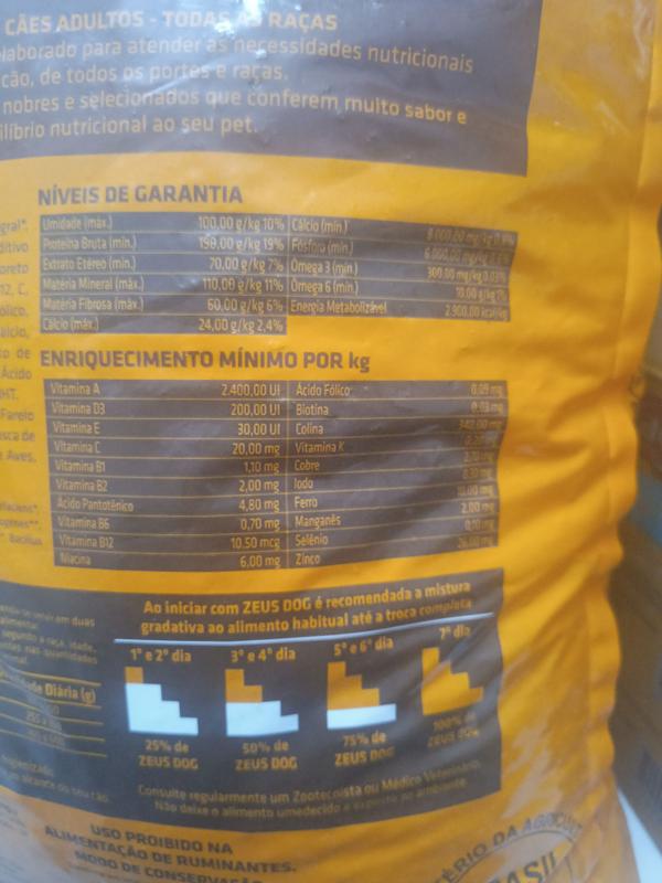 Zeus Dog sabor carne 7 kg - Bercamp Alimentos - Outros Pets